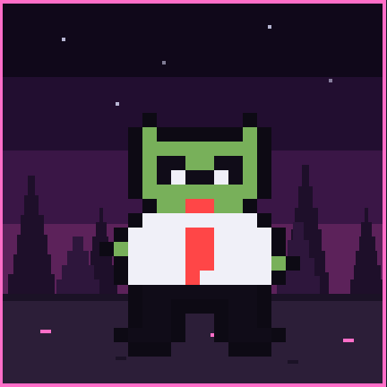 Full pixel portrait of Todd from Accounting shown in the Pixel Lineage Bestiary